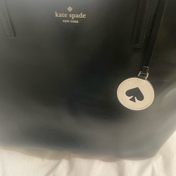 Kate Spade Black Leather Tote - Picture 3 of 7